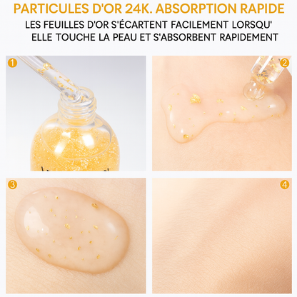 Sérum Or 24K Anti-Âge – Hydratation Profonde, Éclat & Raffermissement Intense